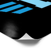 Ich schwimme nicht beim Schmetterling Poster (Ecke)