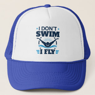 Ich schwimme nicht beim Schmetterling Truckerkappe