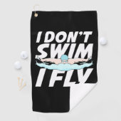 Ich schwimme nicht und fliege golfhandtuch (Insitu)