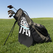 Ich schwimme nicht und fliege golfhandtuch (Gras)