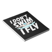 Ich schwimme nicht und fliege notizblock (angewinkelt)