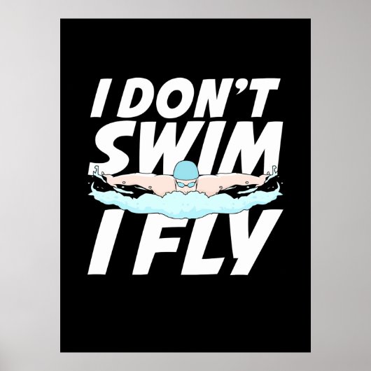 Ich schwimme nicht und fliege poster (Vorne)