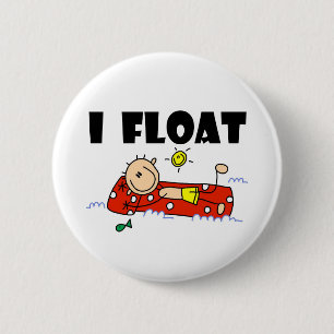 Ich schwimme Stockfigur Button