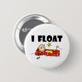 Ich schwimme Stockfigur Button (Vorne & Hinten)