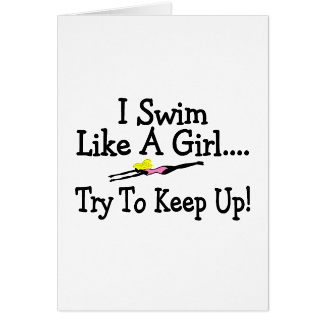 Ich schwimme wie ein Mädchen-Versuch, um (Vorne)