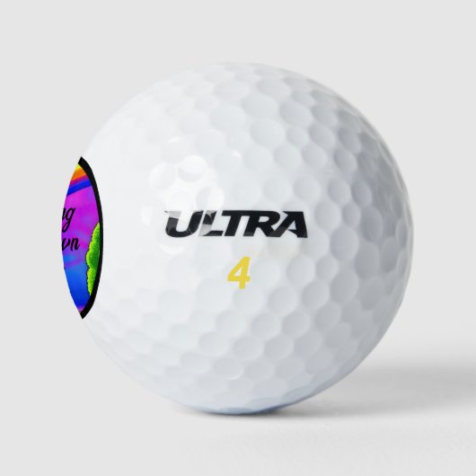 Ich schwinge selbst golfball (Logo)