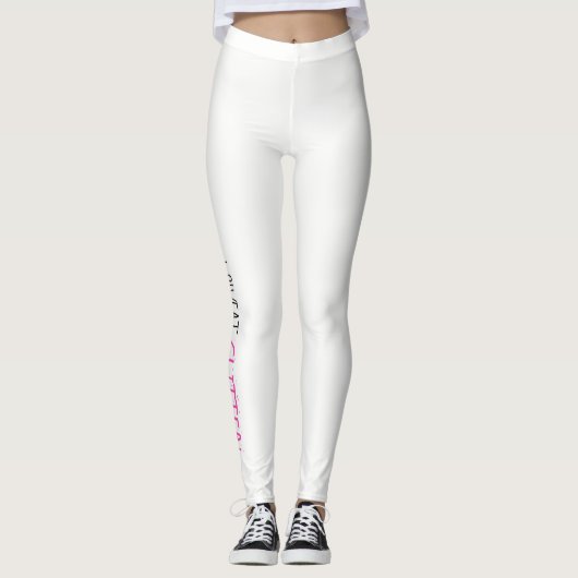 Ich schwitze "GLITZER!" Leggings (Vorderseite)