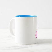 "Ich schwitze GLITZER!" Zwei-Tone-Tasse Zweifarbige Tasse (Vorderseite Links)