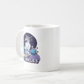 Ich schwitze Glitzern Funny Lifting Gym Workout Un Kaffeetasse (Vorderseite Links)