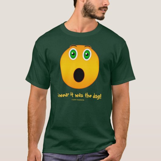 Ich schwöre, dass es der Hund - lustiger Gesicht T-Shirt (Vorderseite)