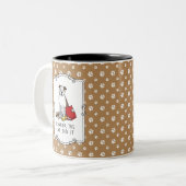 Ich schwöre die Katze Pit Bull (lt brindle/wh3) Zweifarbige Tasse (Vorderseite Links)