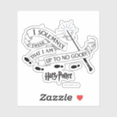 Ich schwöre feierlich, dass ich nicht gut bin aufkleber (Blatt)