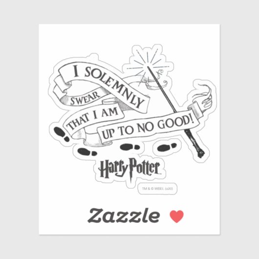 Ich schwöre feierlich, dass ich nicht gut bin aufkleber (Blatt)