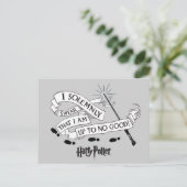 Ich schwöre feierlich, dass ich nicht gut bin einladungspostkarte (Stehend Vorderseite)