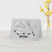 Ich schwöre feierlich, dass ich nicht gut bin karte (Gelbe Blume)