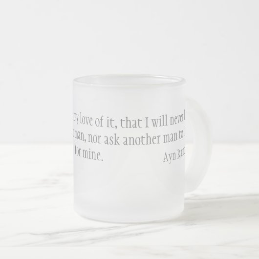 Ich schwöre mattglastasse (VorderseiteRechts)