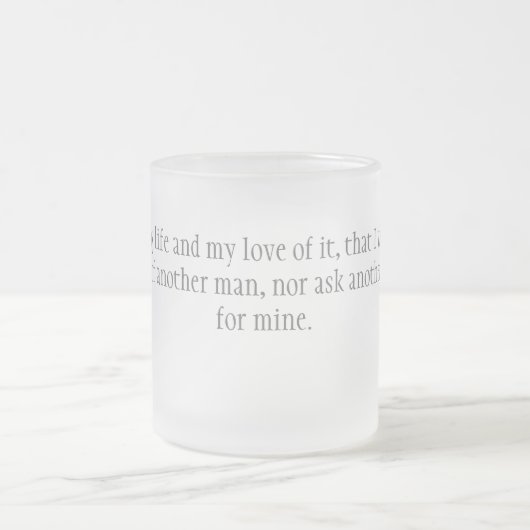 Ich schwöre mattglastasse (Mittel)