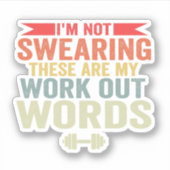 Ich schwöre nicht, dass das mein Trainingssymbol i Aufkleber (Vorderseite)