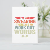 Ich schwöre nicht, dass das mein Trainingssymbol i Dankeskarte (Stehend Vorderseite)