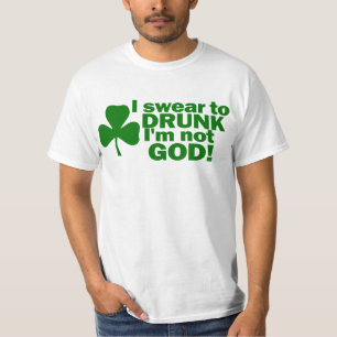 Ich schwöre zu betrunkenem ich bin nicht Gott T-Shirt