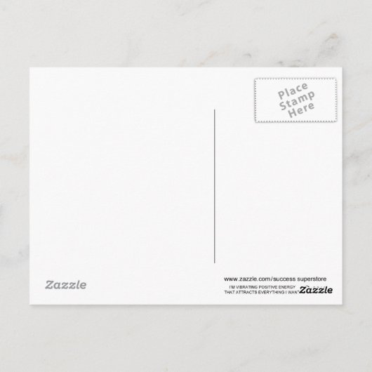 Ich schwüle positive Energiebildkarte Postkarte (Rückseite)