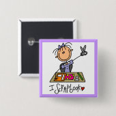 Ich scrapbooke button (Vorne & Hinten)