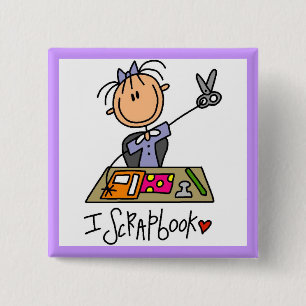 Ich scrapbooke button