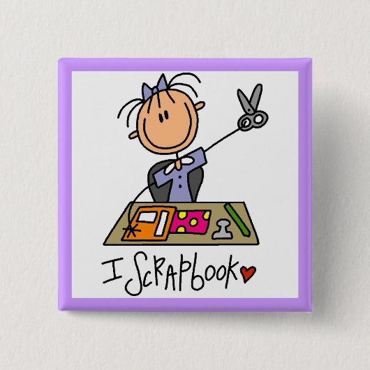 Ich scrapbooke button (Vorderseite)