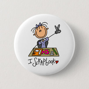 Ich scrapbooke button