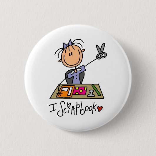 Ich scrapbooke button (Vorderseite)