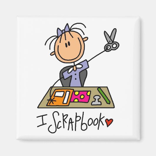 Ich scrapbooke magnet (Vorne)