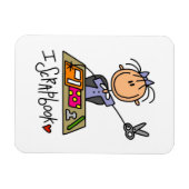 Ich scrapbooke magnet (Horizontal)