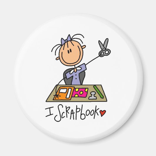 Ich scrapbooke magnet (Vorne)