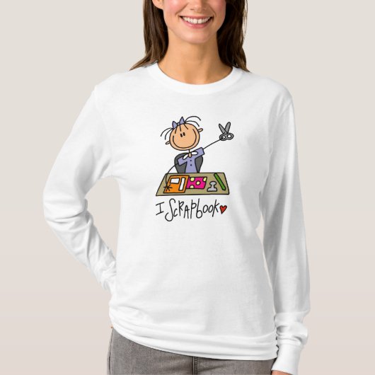 Ich scrapbooke T-Shirt (Vorderseite)