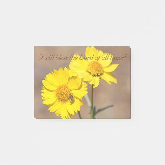 Ich segne den Lord jederzeit Post-it Klebezettel (Vorderseite)