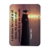 Ich segne die Lord Bible Quotes Magnet (Vertikal)