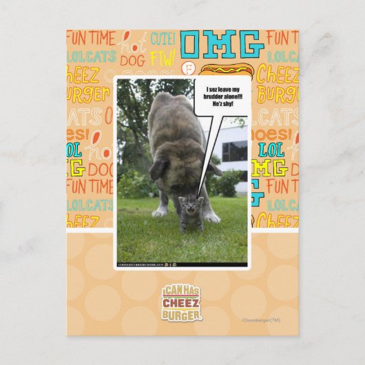 Ich seh, ich verließ meinen Bruder allein Postkarte (Vorderseite)