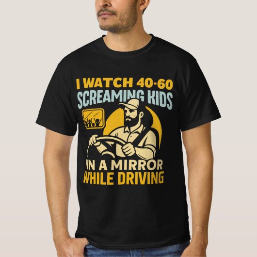 Ich sehe 40 bis 60 schreiende Kinder im Spiegel wä T-Shirt (Vorderseite)