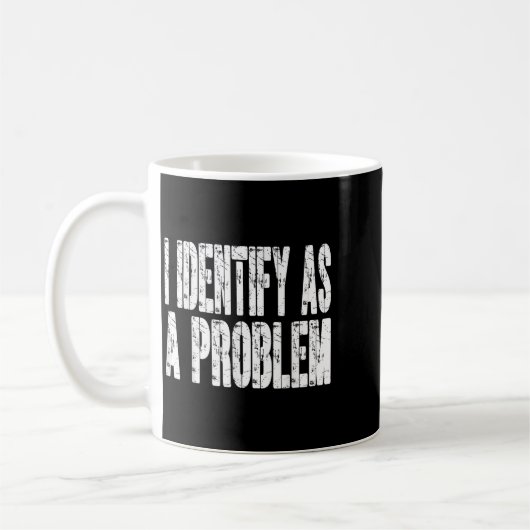 Ich sehe als Problem lustigen Spaß Witz Sarcastic Kaffeetasse (Links)
