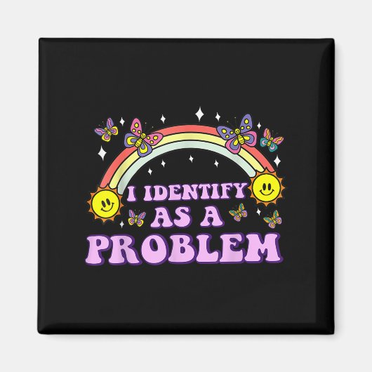 Ich sehe als Problem lustigen Spaß Witz Sarcastic Magnet (Vorne)