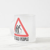Ich sehe ALTE Leute Mattglastasse (Vorderseite Links)