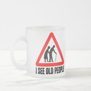Ich sehe ALTE Leute Mattglastasse