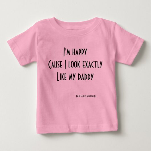 Ich sehe aus wie mein Papa Baby T-shirt (Vorderseite)