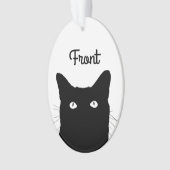 Ich sehe Cat Click to Personalize Ornament (Vorderseite)