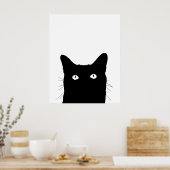 Ich sehe Cat Click, um Ihre Farbdekoration auszuwä Poster (Küche)