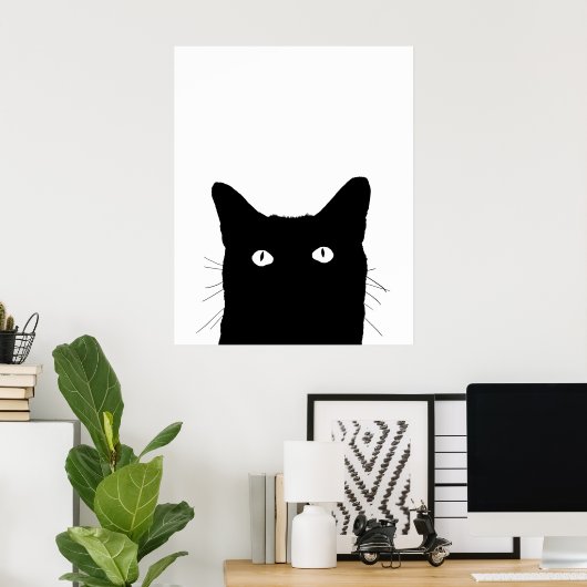 Ich sehe Cat Click, um Ihre Farbdekoration auszuwä Poster (Heimbüro)