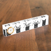 Ich sehe Cat Click, um Ihren Farbhintergrund auszu Namensplakette (Seite)