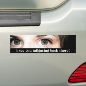 Ich sehe, dass du da hinten raus bist! autoaufkleber (Auf Auto)