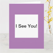 Ich sehe, dass Sie eine leere Grußkarte haben Karte (Gelbe Blume)