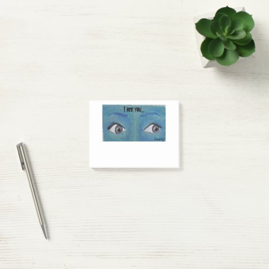 "Ich sehe, dass Sie" Post-Itanmerkungs-Notizblock Post-it Klebezettel (Büro)
